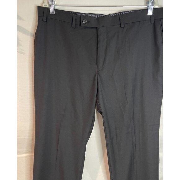 Lauren Ralph Lauren Men's Dress Pants 36W X 30L Black Polyester & Elastane - Picture 4 of 9